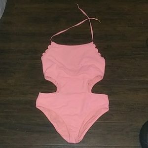 Jessica Simpson Scalloped Swimsuit